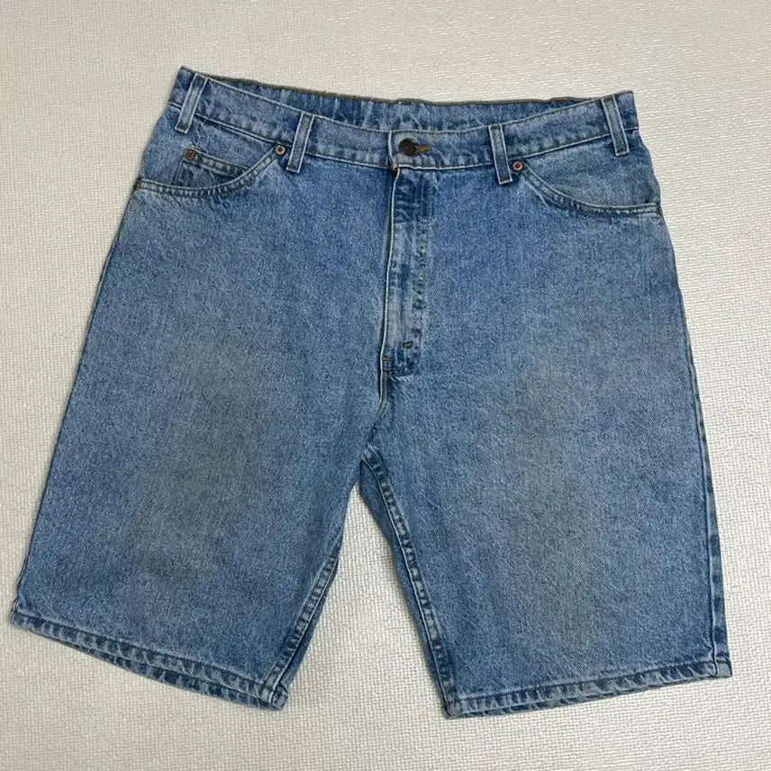 [BUNJANG] Levi's 550 Orange Tab Relaxed Fit Denim Shorts (1993, Size 36) / 90s 리바이스 550 오렌지탭 쇼츠 중청컬러 36