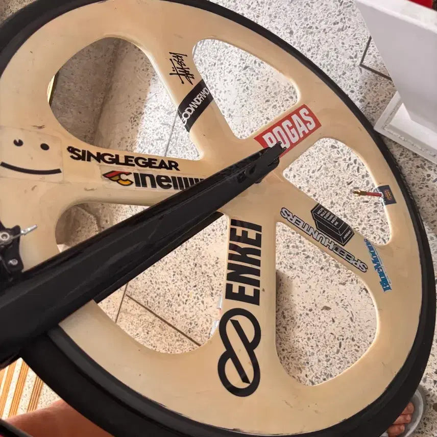 [BUNJANG] Pixie Front Carbon Oval Wheelset / 픽시 프론트 카본 오발이 판/교