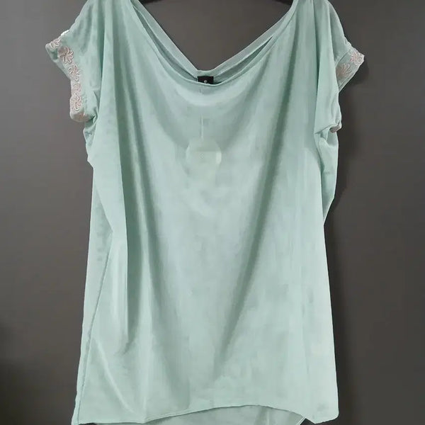 [BUNJANG] Dellalo Daisy Blouse Aqua / dellalo