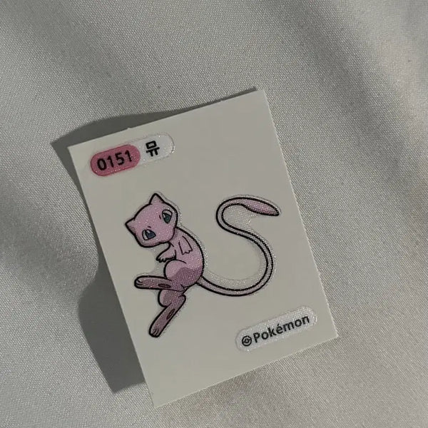 [BUNJANG] Pokemon Mew S-Shaped Sticker / 포켓몬스터 뮤 S자 띠부씰