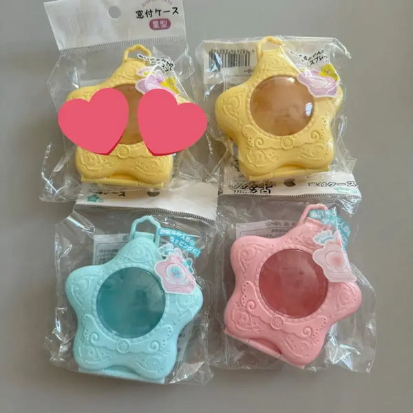 [BUNJANG] Star Shaped Mascot Charm Keyring Case / 일본 별모양 인형 문구 키링 케이스