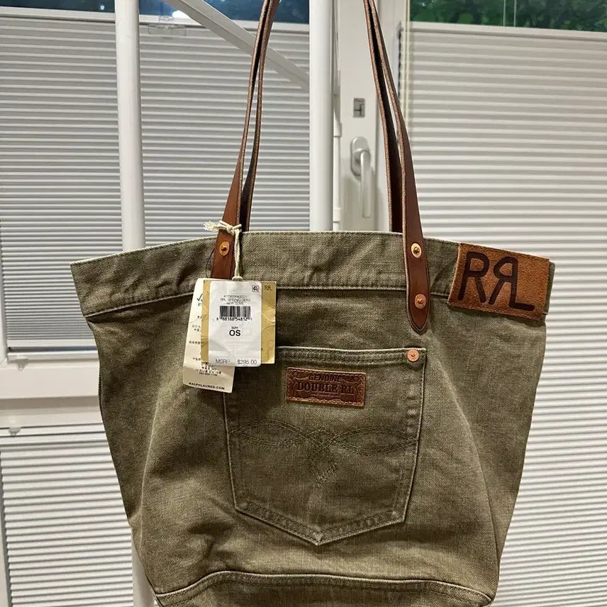 [BUNJANG] RRL Olive Tote Bag / RRL 올리브 토트백