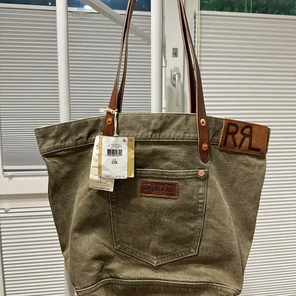[BUNJANG] RRL Olive Tote Bag / RRL 올리브 토트백