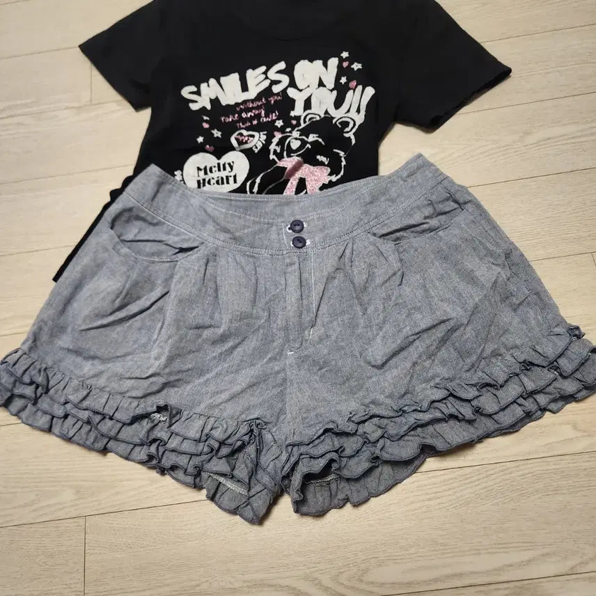 [BUNJANG] Kankan Frill Shorts / 할인중 갸루깔 캉캉 프릴 반바지