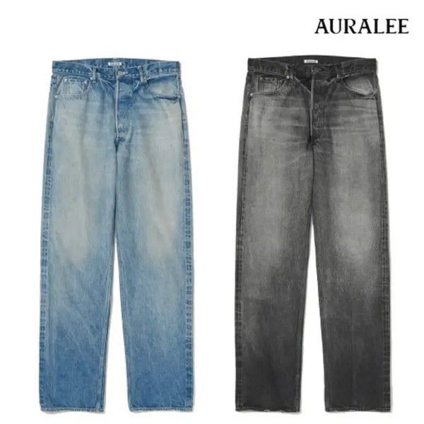 [BUNJANG] Auralee Selvedge Faded Heavy Denim Painter Pants AW24 / [5] 오라리 셀비지 페이디드 헤비 데님 페인터 팬츠 24aw