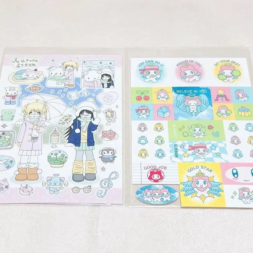[BUNJANG] Ddakku Character Sticker Bundle Set / 다꾸스티커 다꾸씰스티커 다꾸띵 인물다꾸 인물스티커 샤오홍슈다꾸 다꾸일괄