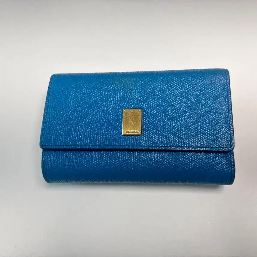 [BUNJANG] Couronne Blue Medium Wallet / 쿠론 블루 중지갑
