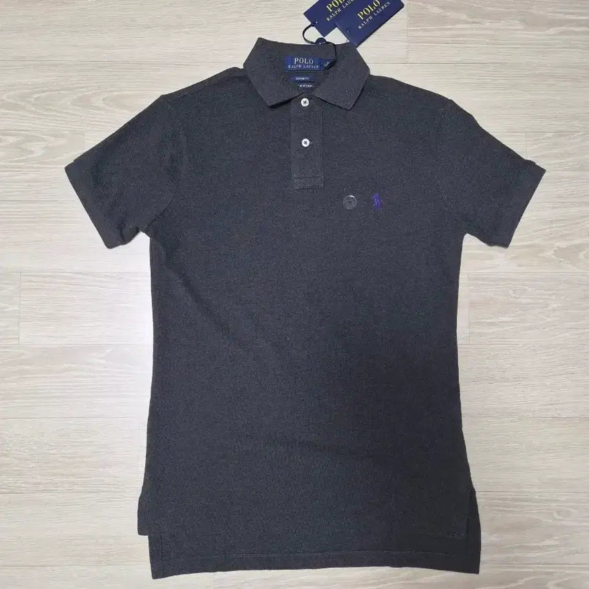 [BUNJANG] Polo Ralph Lauren Short Sleeve Polo Shirt Charcoal S / 폴로 랄프로렌 반팔 카라티 챠콜S