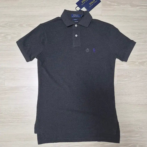 [BUNJANG] Polo Ralph Lauren Short Sleeve Polo Shirt Charcoal S / 폴로 랄프로렌 반팔 카라티 챠콜S