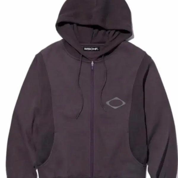 [BUNJANG] Mischief Paneled Waffle Hoodie Zip-up M / 미스치프 패널드 와플 후드집업 m