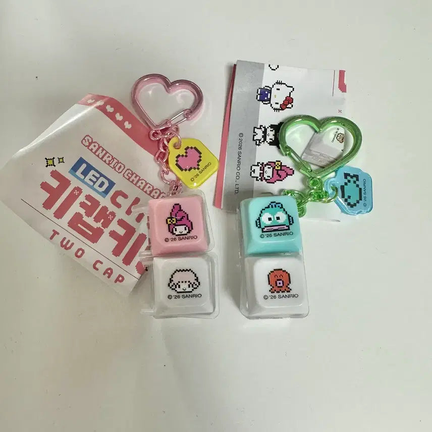 [BUNJANG] Sanrio Hangyodon My Melody Keycap Clicker Keychain / (새상품/정품) 산리오 한교동 마이멜로디 키캡 클릭커 키링