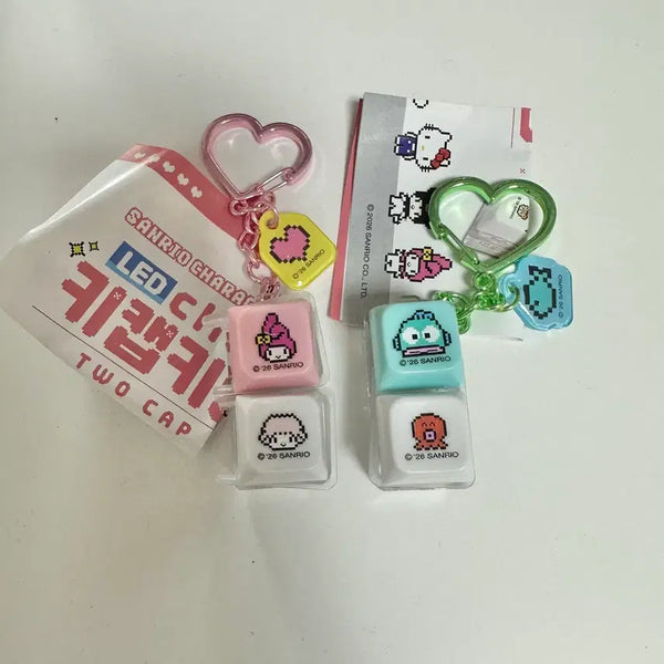 [BUNJANG] Sanrio Hangyodon My Melody Keycap Clicker Keychain / (새상품/정품) 산리오 한교동 마이멜로디 키캡 클릭커 키링