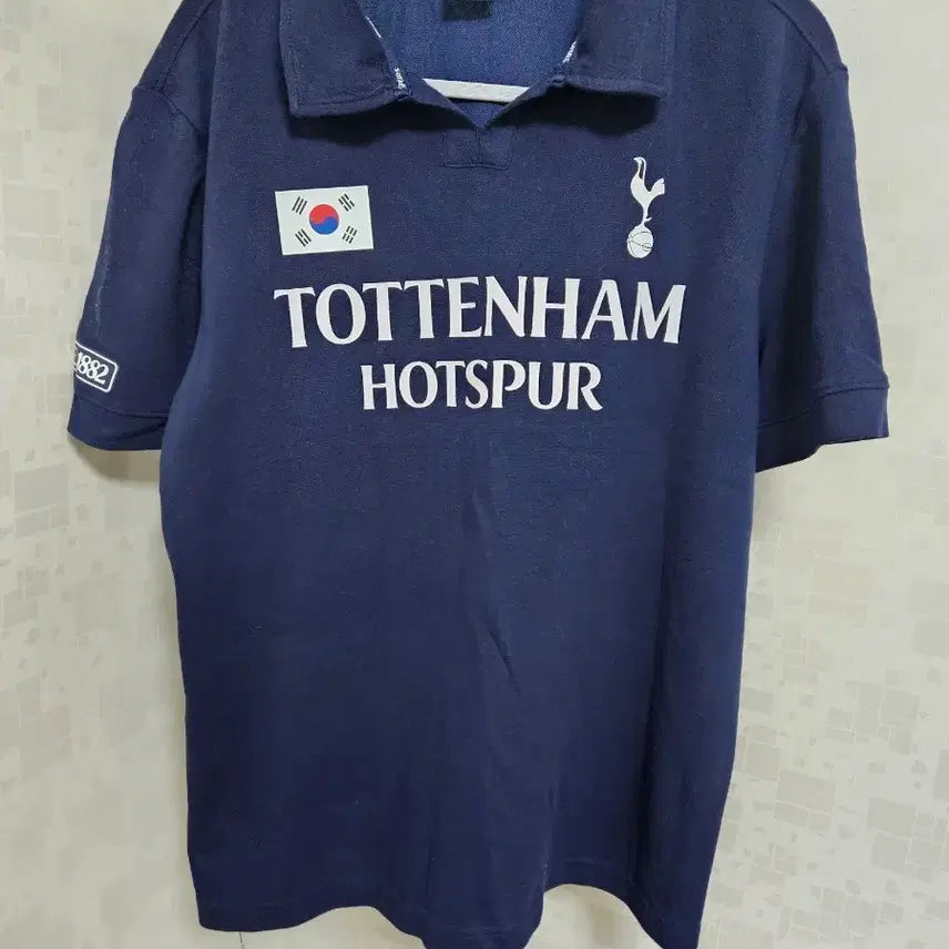 [BUNJANG] Tottenham Hotspur Short Sleeve Polo Shirt Navy / 토트넘 홋스퍼 반팔 카라티 네이비