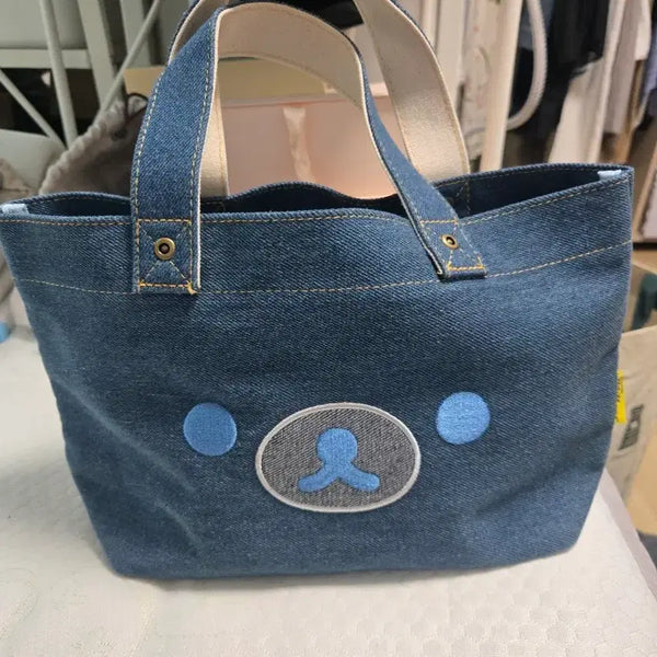 [BUNJANG] Rilakkuma Denim Tote Bag / 일본 리락쿠마 데님 토트백(새상품)