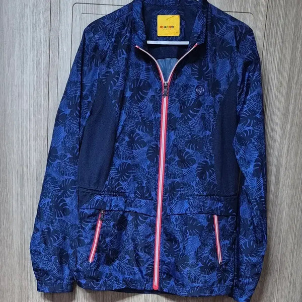 [BUNJANG] MACO Blue Flower Pattern Windbreaker / 마코 블루 플라워 패턴 바람막이