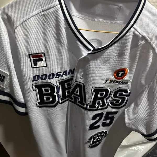 [BUNJANG] Doosan Bears Yang Eui-ji Retro FILA Jersey 2XL / 두산 베어스 두산베어스 레트로 유니폼 양의지