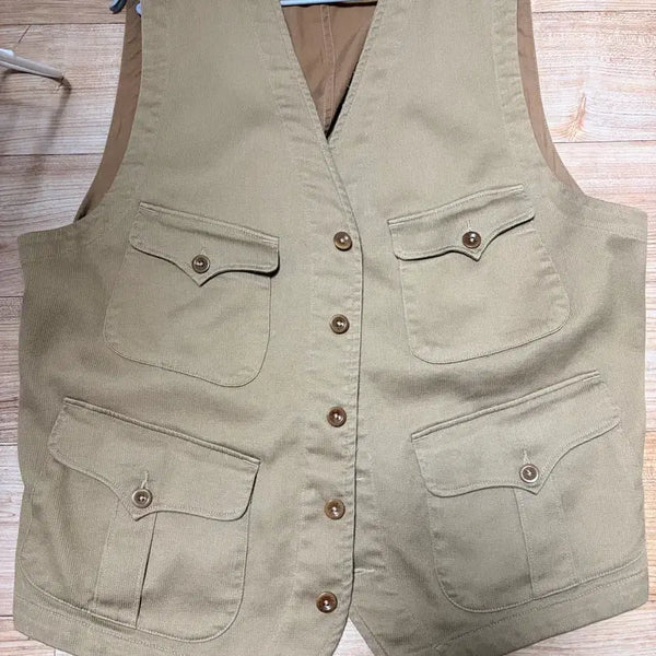 [BUNJANG] RRL Double RL Beige Pocket Vest XL / RRL 더블알엘 베이지 XL 포켓 베스트