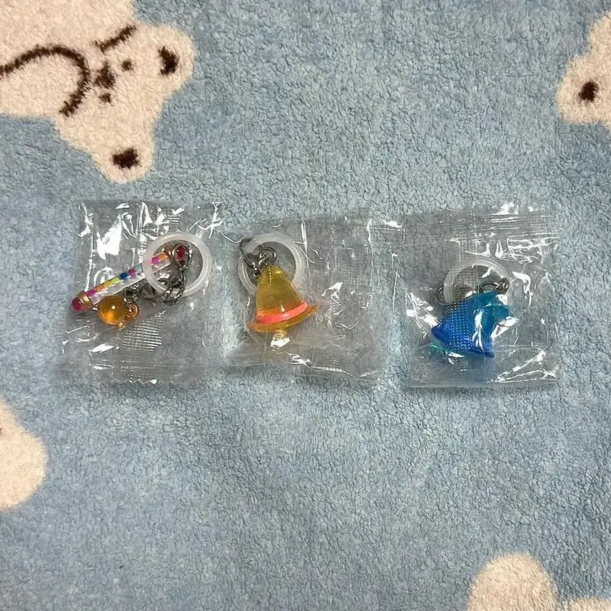 [BUNJANG] Ojamajo Doremi Majolica Majorca Hat & Puwa Puwa Charms Set / 꼬마마법사 레미 메지루시 견습 3종 모음