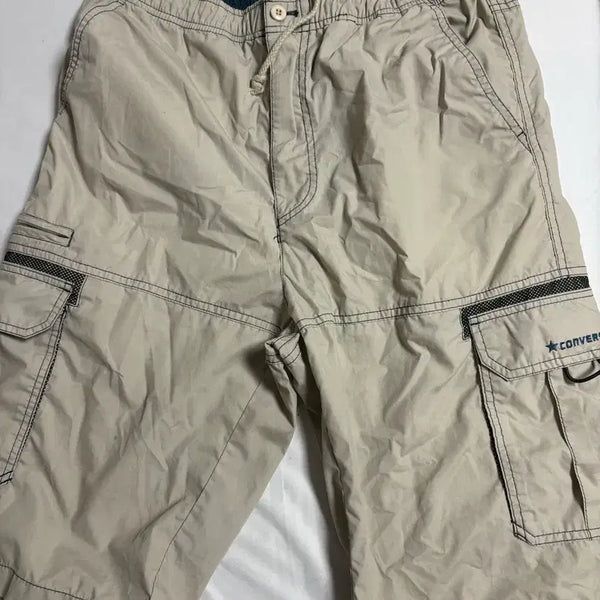 [BUNJANG] Y2K Converse Cargo Shorts Beige / Y2K 컨버스 카고 반바지 베이지