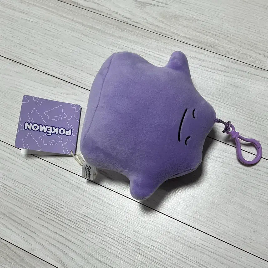 [BUNJANG] Pokemon Ditto Zzz Mochi Plush Keychain / 포켓몬스터 메타몽 스르륵 Zzz 모찌 인형 키링 택 O