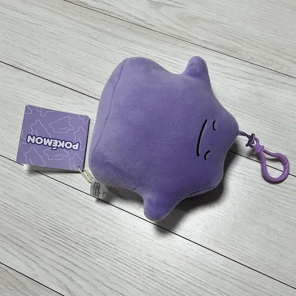 [BUNJANG] Pokemon Ditto Zzz Mochi Plush Keychain / 포켓몬스터 메타몽 스르륵 Zzz 모찌 인형 키링 택 O