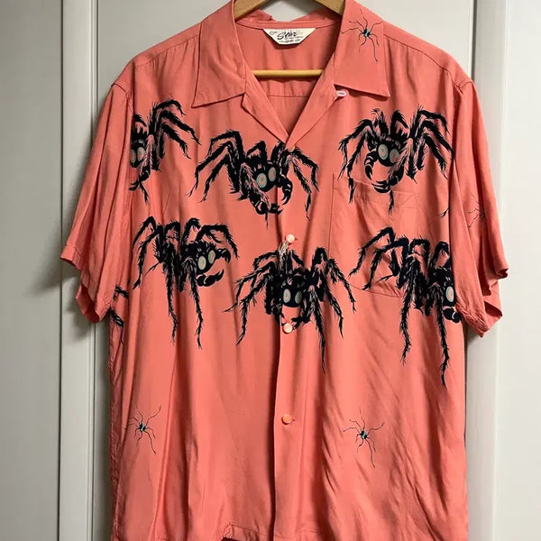 [BUNJANG] Star of Hollywood Tarantula Rayon Short Sleeve Shirt / Star of Hollywood 타란툴라  레이온 반팔셔츠 L
