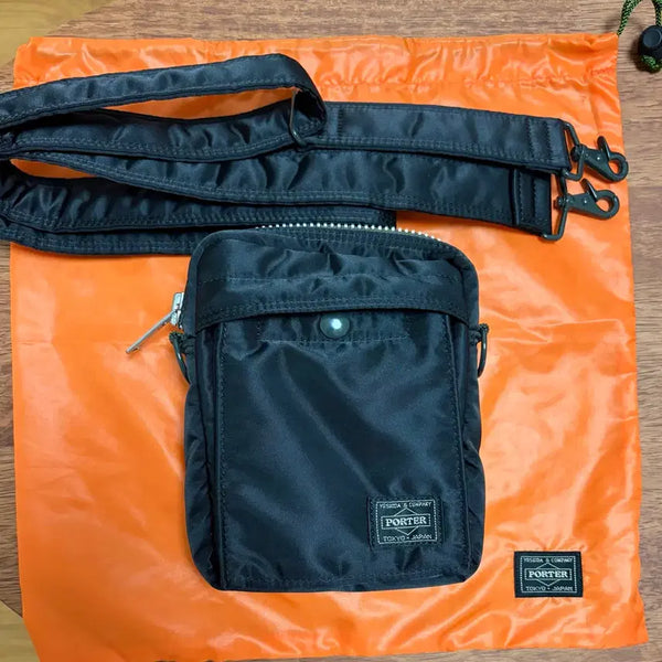 [BUNJANG] Porter PX Tanker Vertical Shoulder Bag Black / 포터 PX탱커 버티컬 숄더백 블랙
