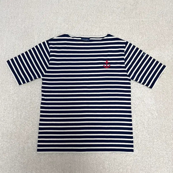 [BUNJANG] Saint James Guildo Short Sleeve Navy Size 3 / 세인트제임스 길도 반팔 네이비 3사이즈