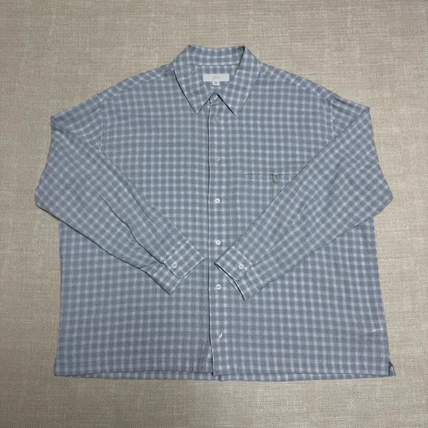 [BUNJANG] ZARA Check Structured Shirt / [L] 자라(ZARA) 체크 스트럭쳐 셔츠