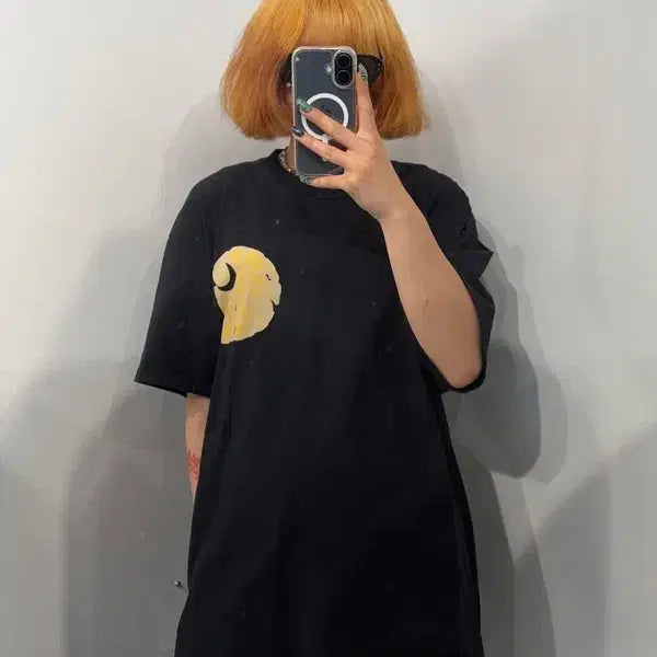 [BUNJANG] Carhartt WIP Long Hole Short Sleeve T-Shirt Black XL / XL 칼하트 WIP 롱홀 반팔 티셔츠 블랙