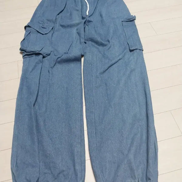 [BUNJANG] Men's Cargo Denim Pants - Size L (32) / 남성 카고 데님 팬츠 L사이즈32