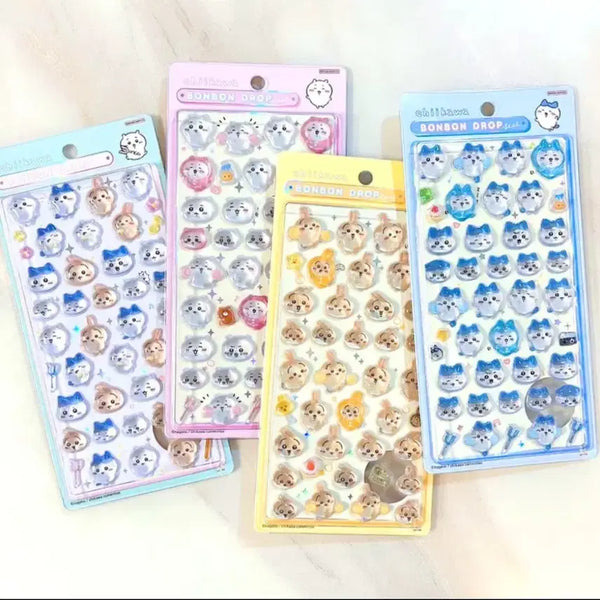 [BUNJANG] Bongbong Chee-ka-wa Usagi 3D Drop Sticker / 3D 입체스티커 봉봉 먼작귀 치이카와 우사기 드롭 스티커 폰꾸미기