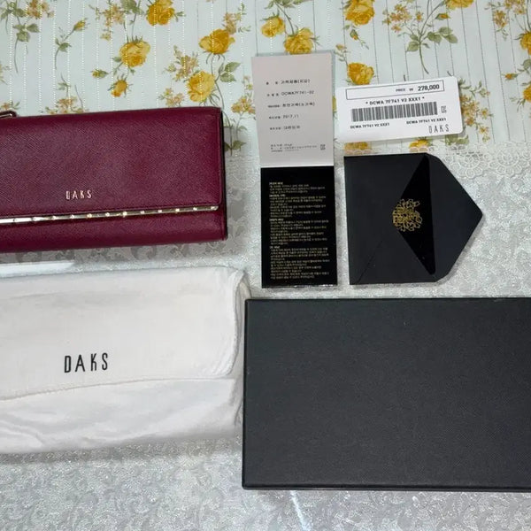 [BUNJANG] Daks Women's Long Wallet Full Set / (풀박스) 닥스 여성 장지갑