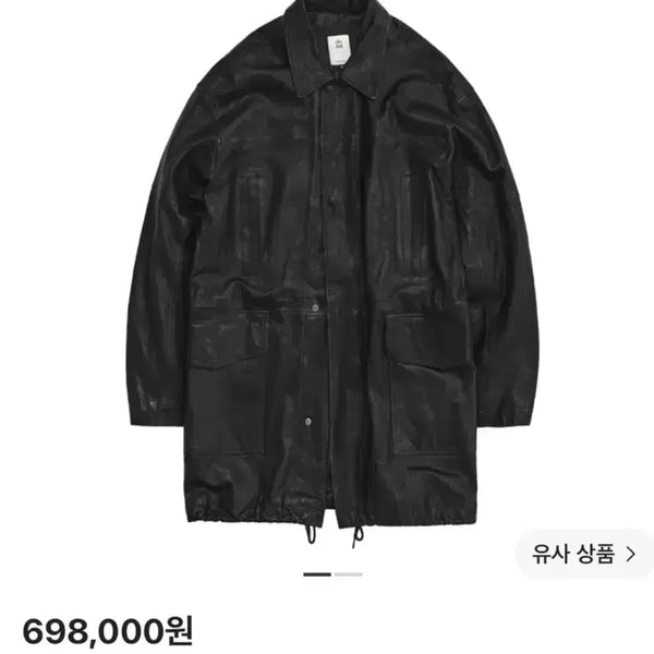 [BUNJANG] POLITEUR 24SS Lambskin Leather Cargo Coat Size 4 / (4) 폴리테루 24ss 램스킨 레더 카코트 4사이즈