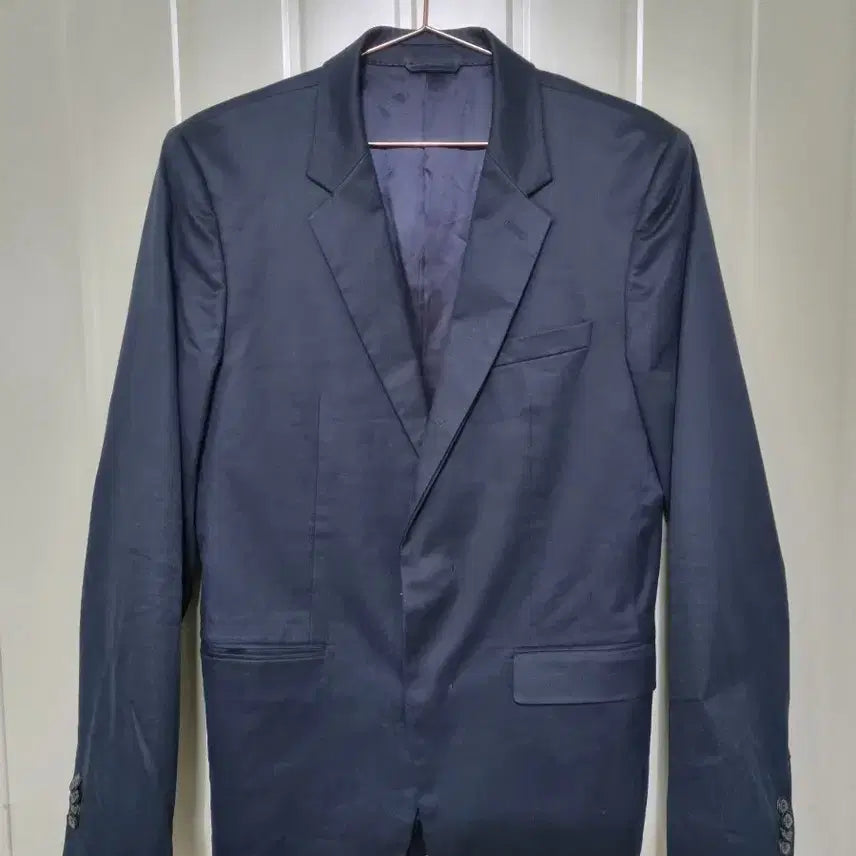 [BUNJANG] Solid Homme Woo Young Mi Navy Suit Jacket / 솔리드옴므 우영미 네이비 정장 재킷