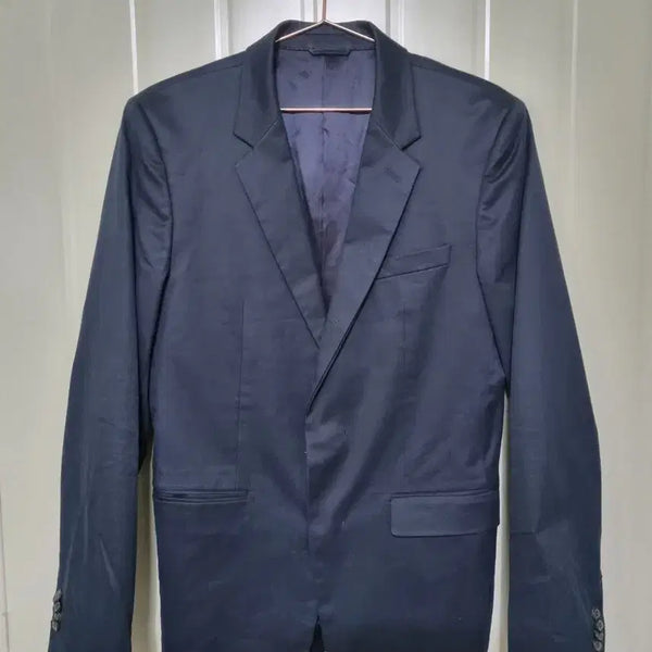 [BUNJANG] Solid Homme Woo Young Mi Navy Suit Jacket / 솔리드옴므 우영미 네이비 정장 재킷