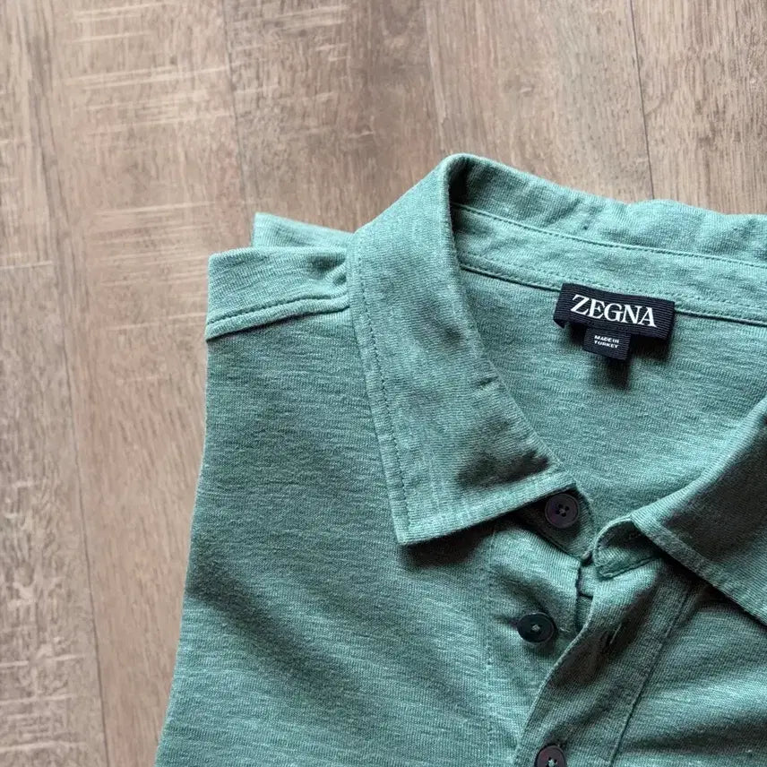 [BUNJANG] Zegna Pure Linen Polo 52 / [110] 제냐 퓨어 리넨 폴로 (52)