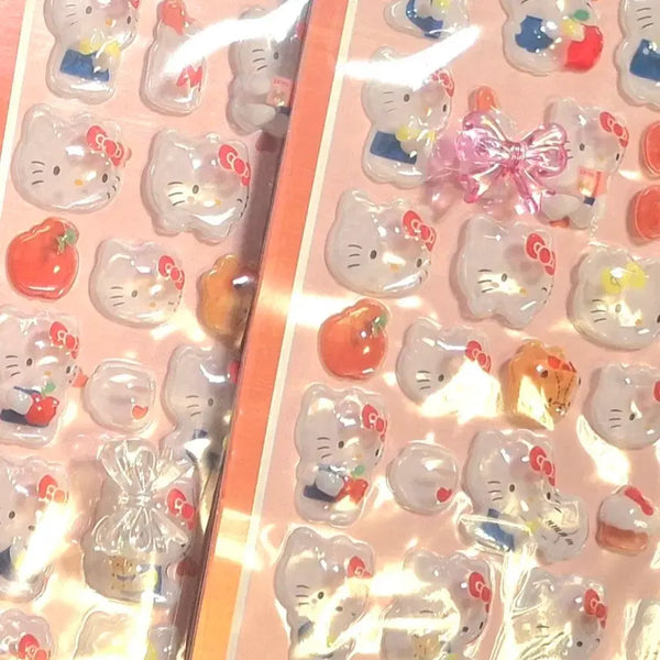 [BUNJANG] Sanrio Bonbon Drop 3D Stickers Bundle Set (8 Sheets) / [네고 가능] 3D 산리오 봉봉드롭 스티커 8장 일괄