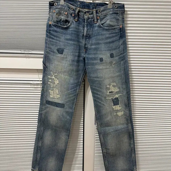 [BUNJANG] RRL Straight Leg Distressed Repair Carpenter Jeans 30/30 / RRL 스트레이트레그 디스트로이드 리페어 카펜터진 30/30