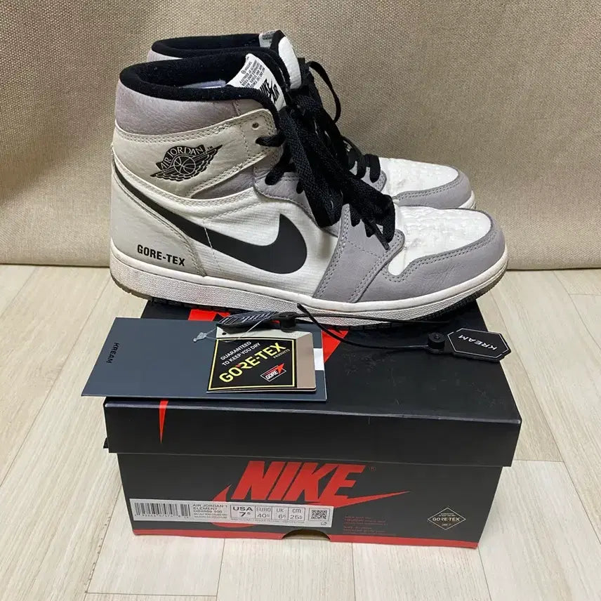 [BUNJANG] Air Jordan 1 Element Gore-Tex "Light Iron" (255) / [255] 조던 1 엘리먼트 고어텍스 세일 (장마 신발)