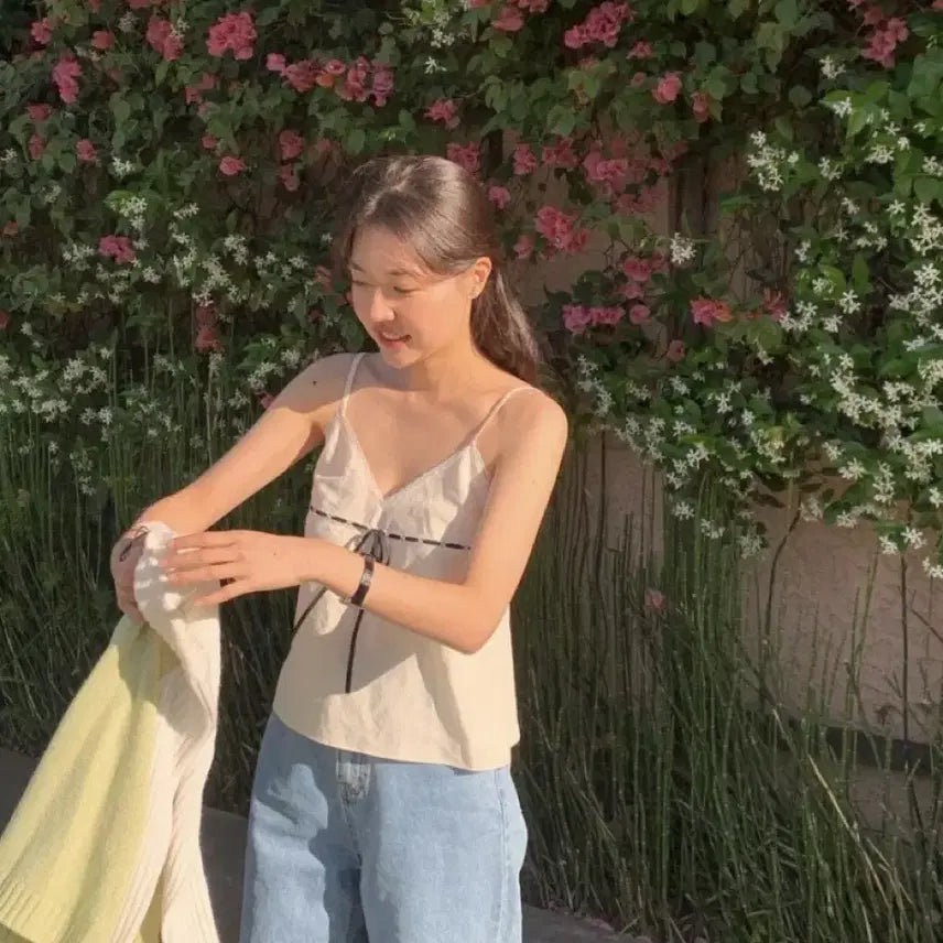[BUNJANG] TANAT Ribbon Bustier / 타낫 리본 뷔스티에