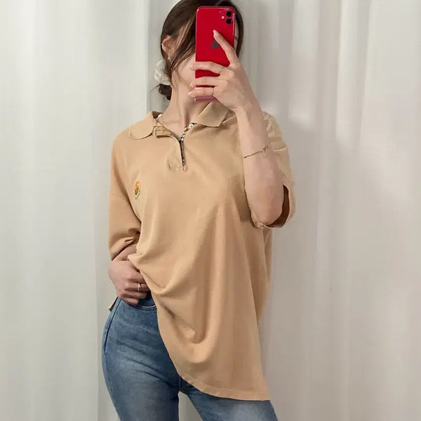 [BUNJANG] Burberry Laurel Beige Polo Shirt / 버버리 월계수 베이지 PK