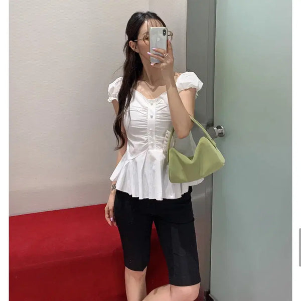 [BUNJANG] Bbeebbong Unni 5-part Capri Pants, Size S, New / 삐뽕언니 카프리팬츠 5부 s 새상품