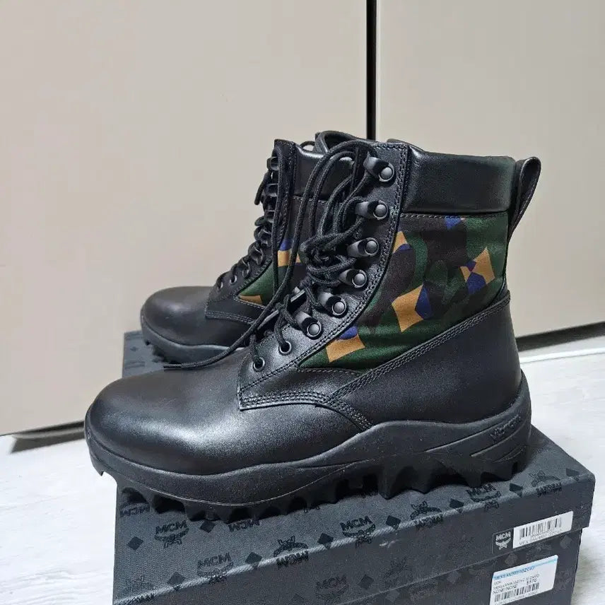 [BUNJANG] MCM Resnik Camouflage Combat Boots / MCM 레스닉 컴뱃부츠 카모플라쥬 워커(42) made in italy