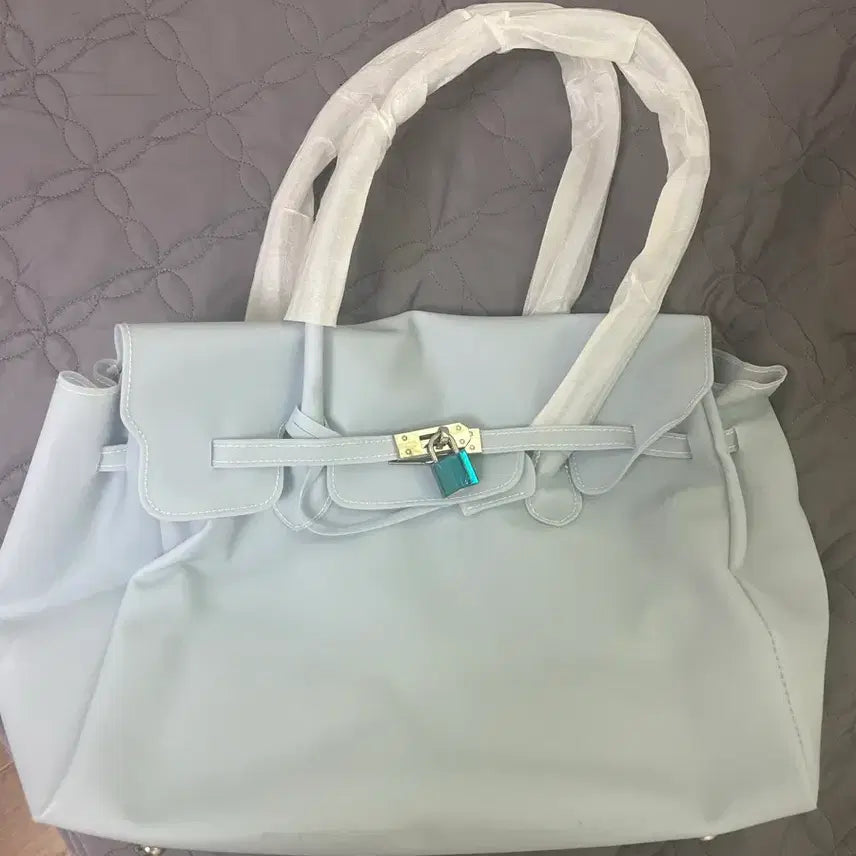 [BUNJANG] Jelly Bag Jelly Birkin Bag Sky Blue / [새상품] 젤리백 젤리버킨백 하늘색