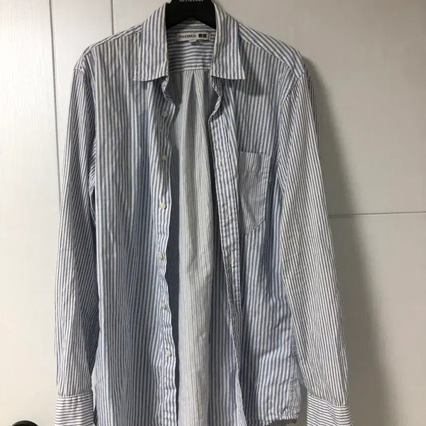 [BUNJANG] Uniqlo JW Anderson Striped Shirt (M) / 유니클로 jw앤더슨 스트라이프 셔츠 m