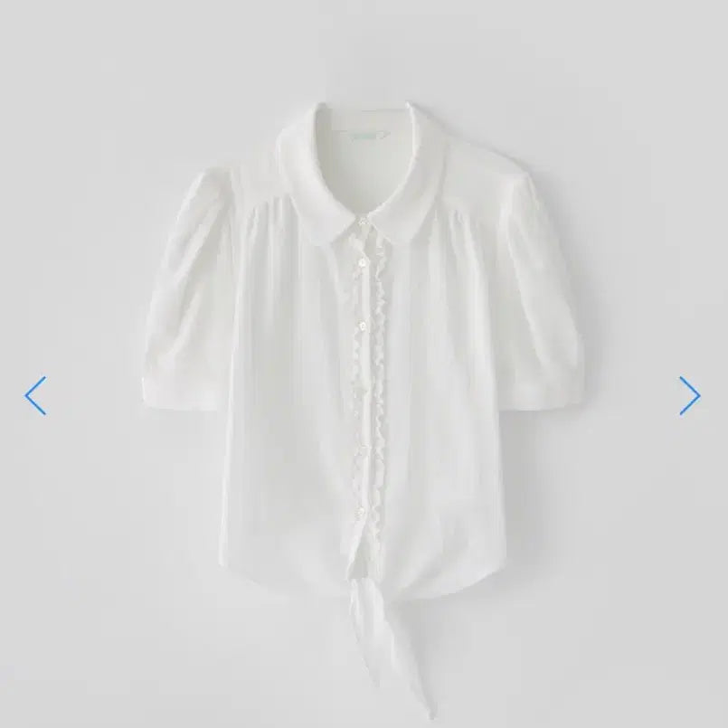 [BUNJANG] Thanat Sara Tie Blouse - White Shirt Style / 타낫 사라 타이 블라우스 새상품