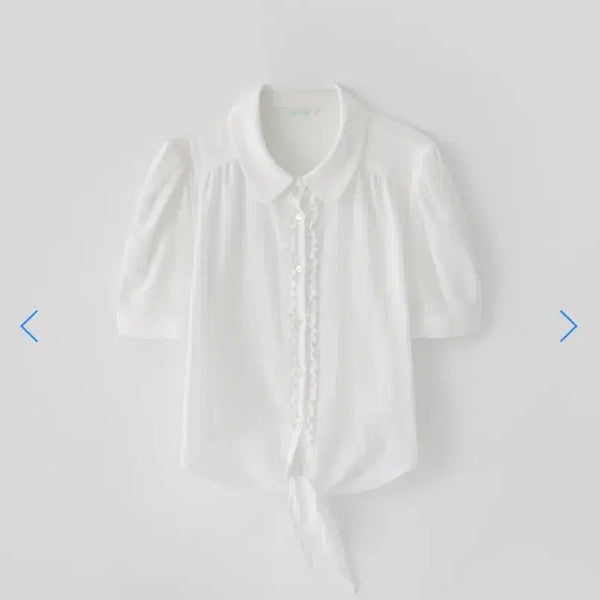 [BUNJANG] Thanat Sara Tie Blouse - White Shirt Style / 타낫 사라 타이 블라우스 새상품