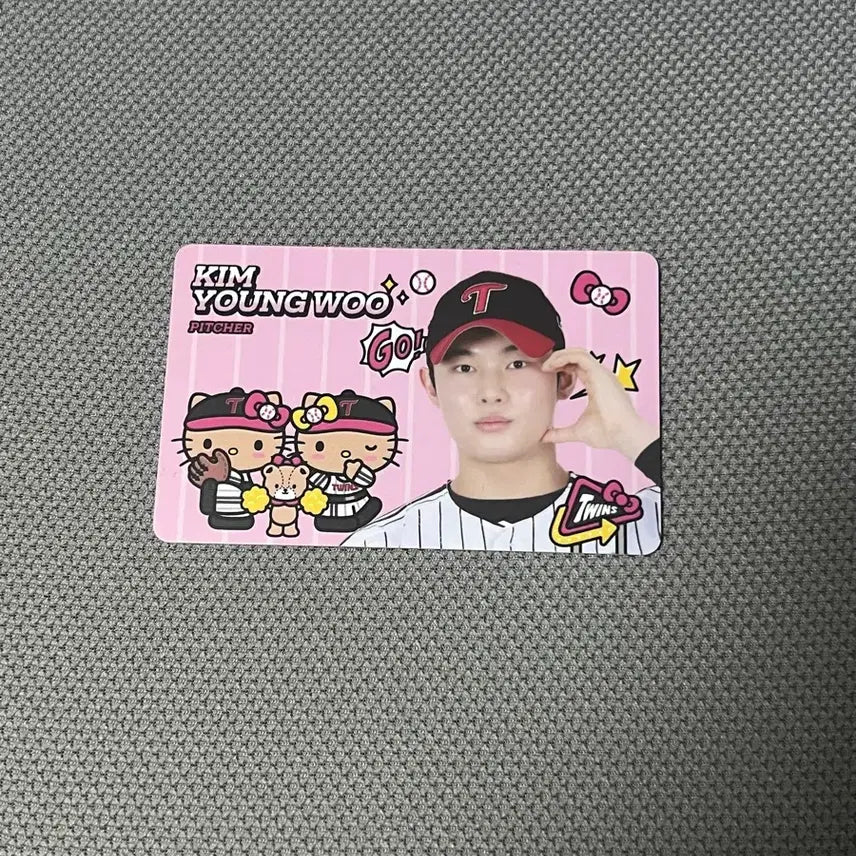 [BUNJANG] LG Twins x Tanning Kitty Kim Young Woo Photocard / (엘지트윈스x태닝키티) 김영우 포토카드 팝니당
