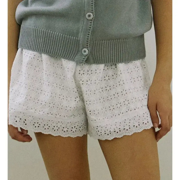 [BUNJANG] Nonlocal Flower Punching Lace Shorts / (새상품) 논로컬 레이스 반바지